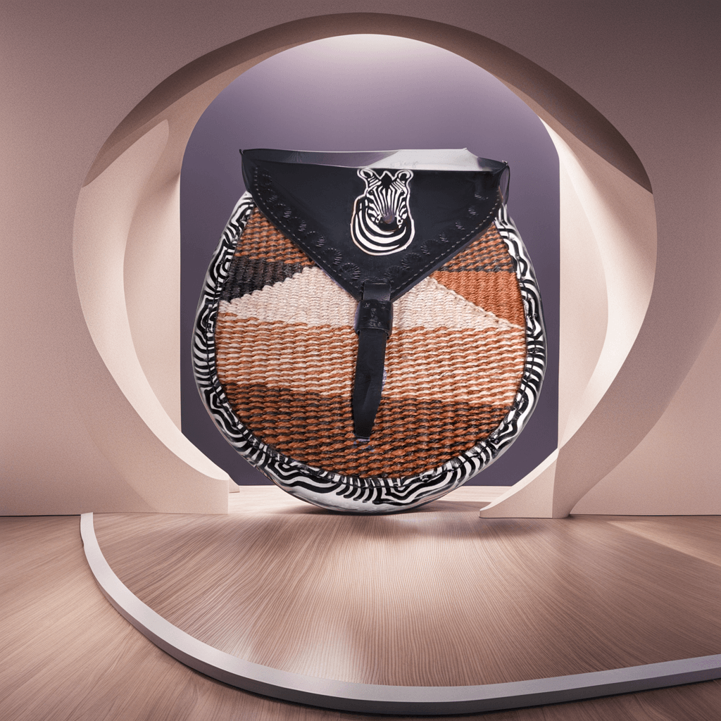 Leather Herm Woman African Bag